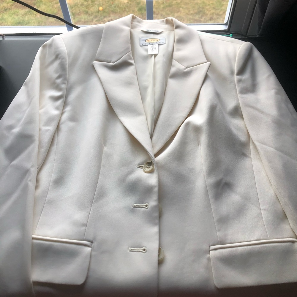 Talbots Women white Blazer